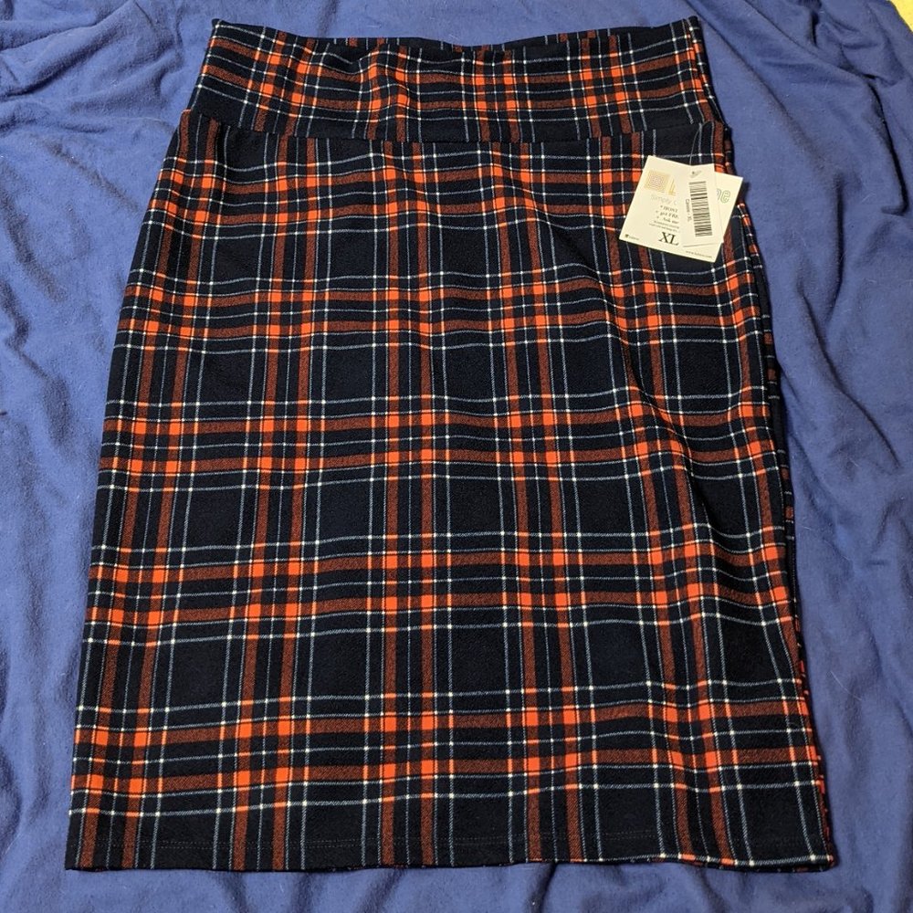 Plaid LuLaRoe Cassie Pencil Skirt